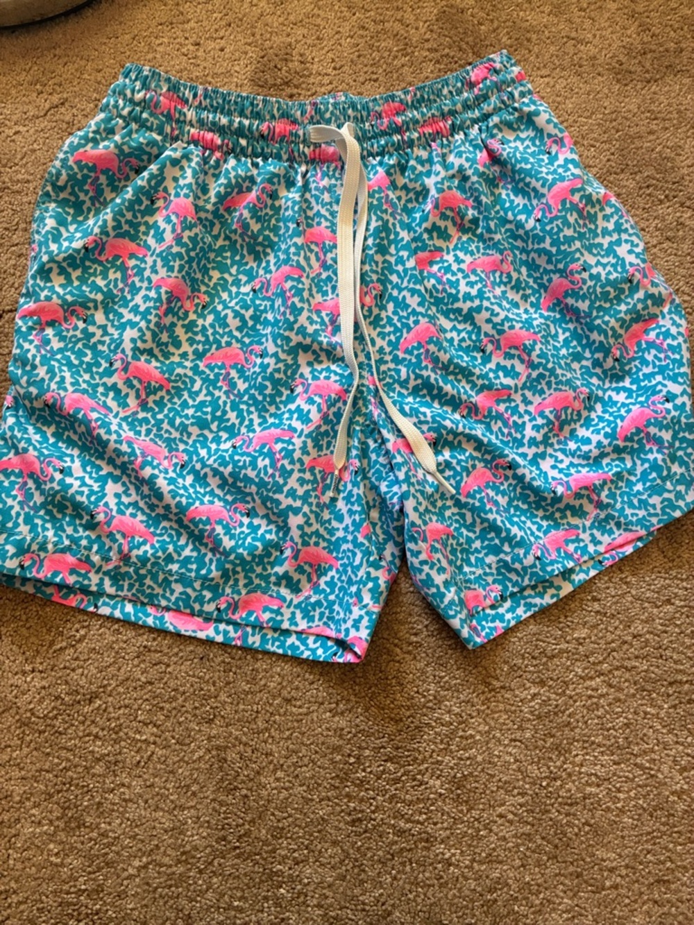 Chubbies The Domingos Are For Flamingos Swim Trunks 5.5” Inseam - Men’s Small